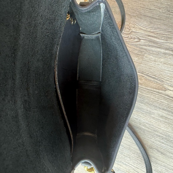 Vintage Coach Convertible Clutch Crossbody Black Leather Made in USA - Picture 9 of 12